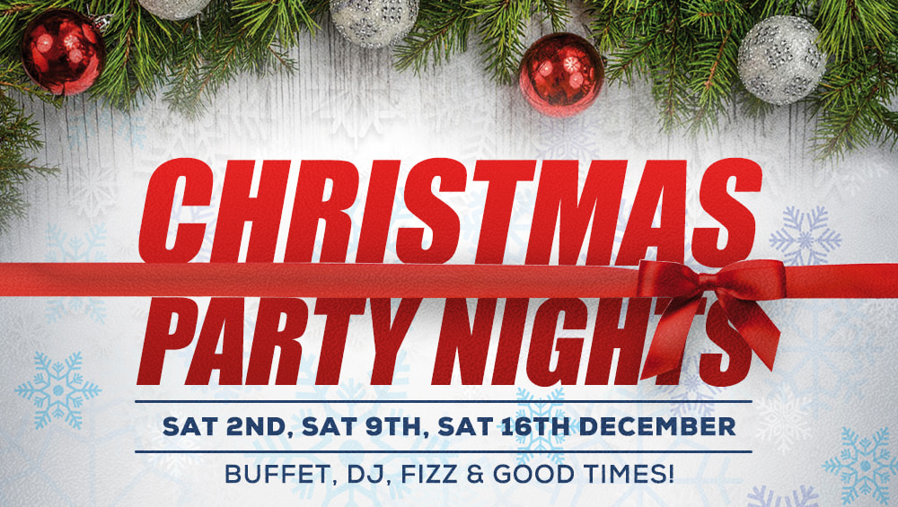 Christmas party nights flyer.
